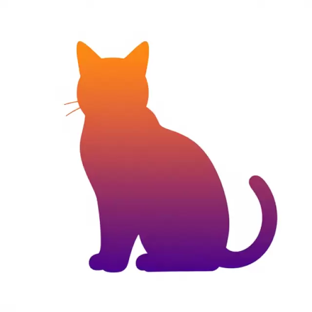 Minimalist Cat Silhouette