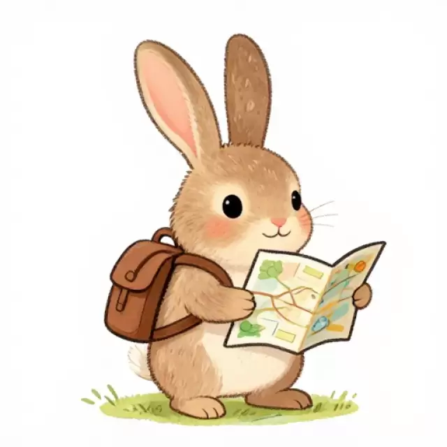 Bunny with a Backpack