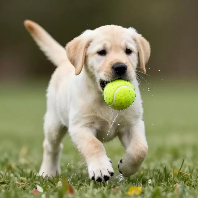Puppy with a Ball