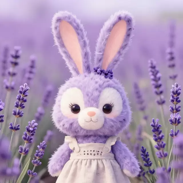 Purple Lavender Bunny Avatar