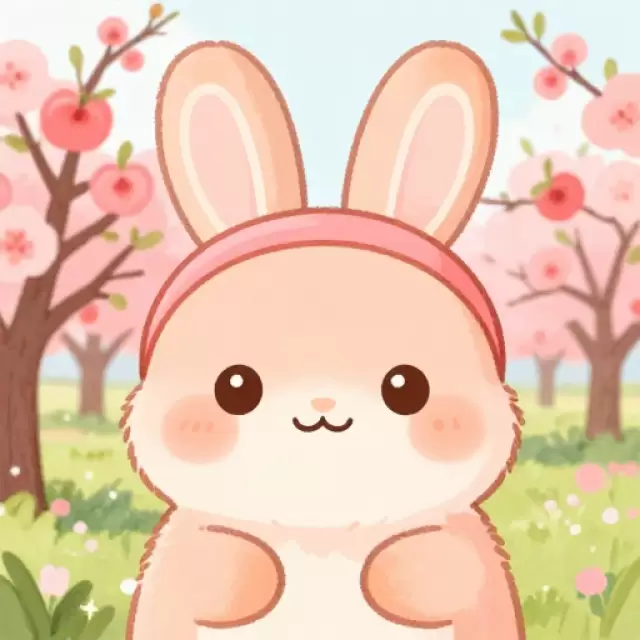 Peach Bunny Avatar