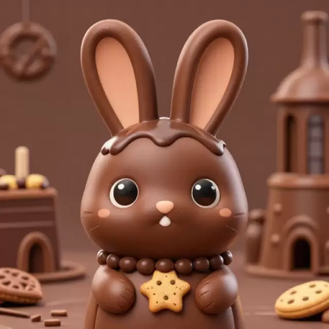 Brown Chocolate Bunny Avatar