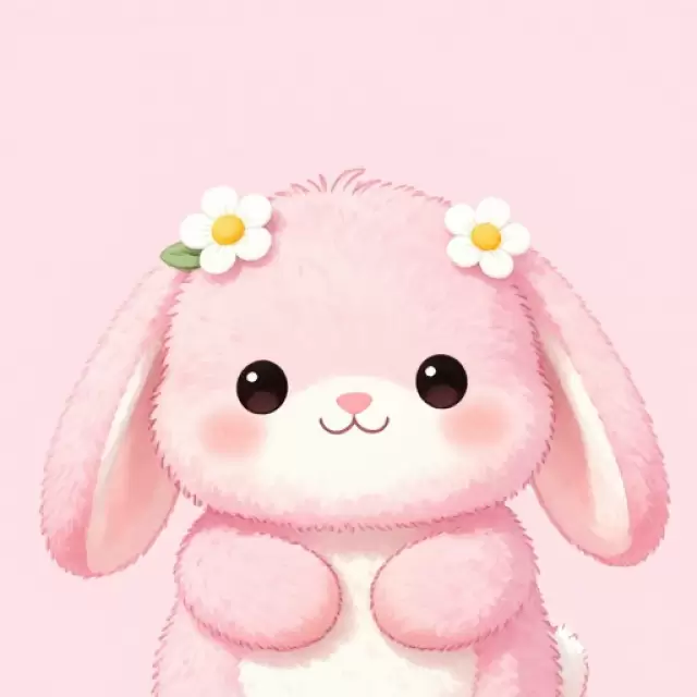 Pink Fluffy Bunny