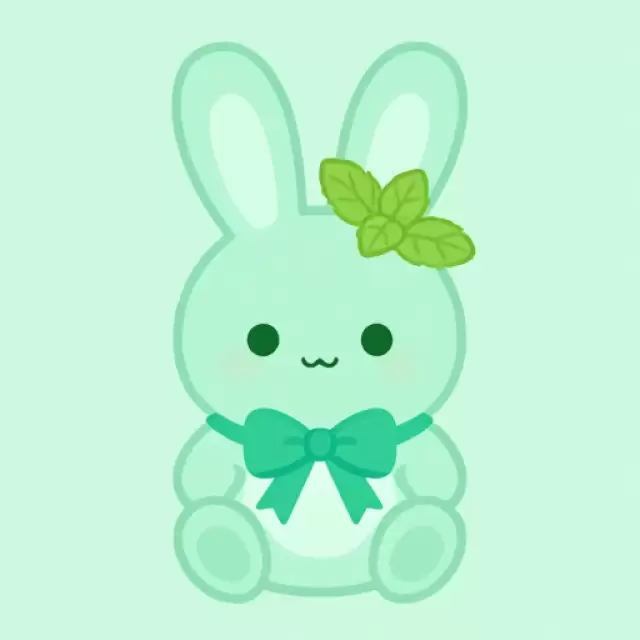 Green Mint Bunny