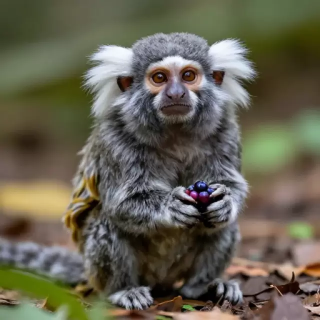 Gray Marmoset Monkey