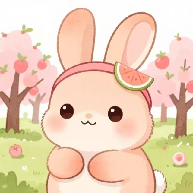 Peach Bunny