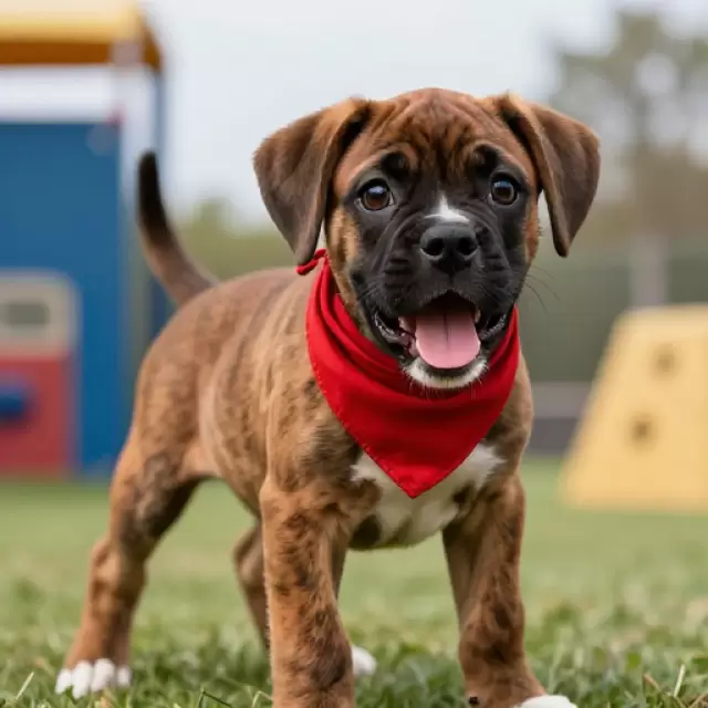 Brindle Boxer Puppy