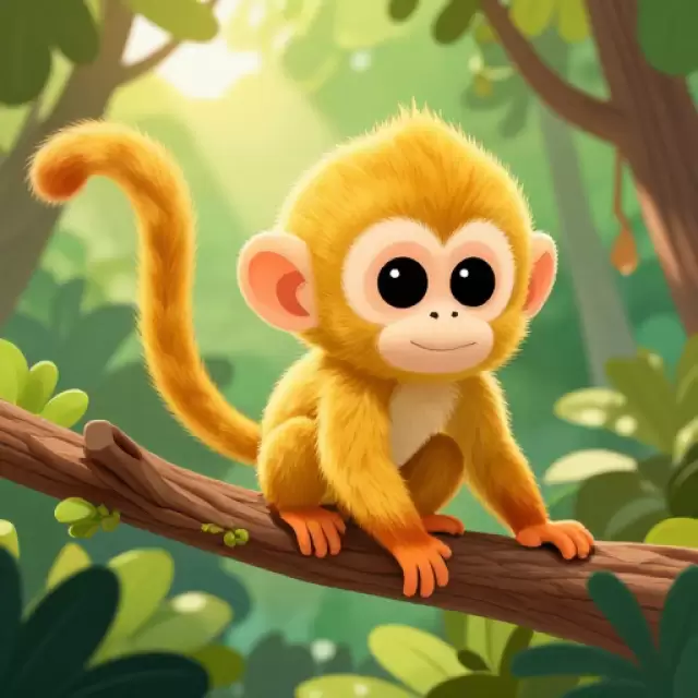 Golden Squirrel Monkey