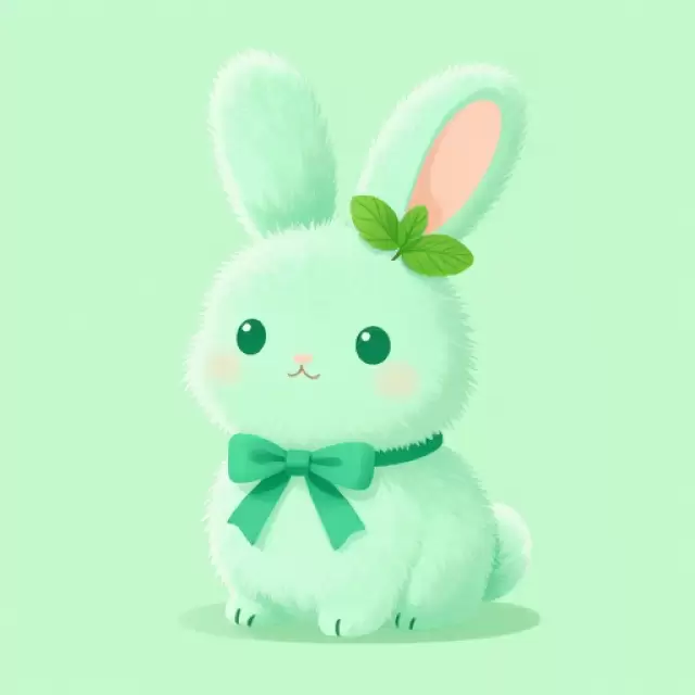 Mint Green Bunny