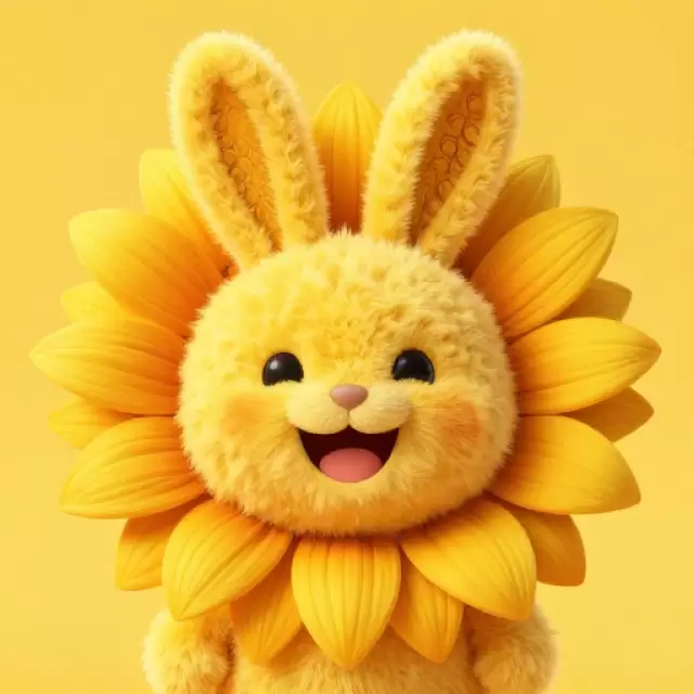 Sunflower Yellow Bunny