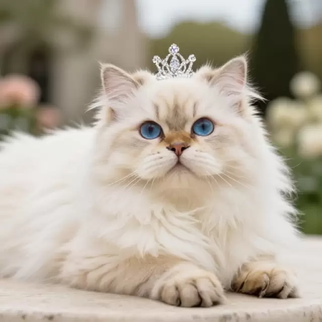 Ivory Persian Cat