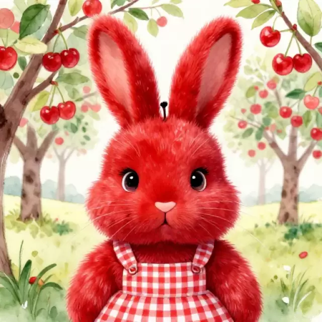 Cherry Red Bunny