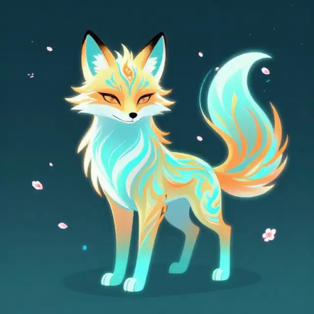 Neon Fox Spirit