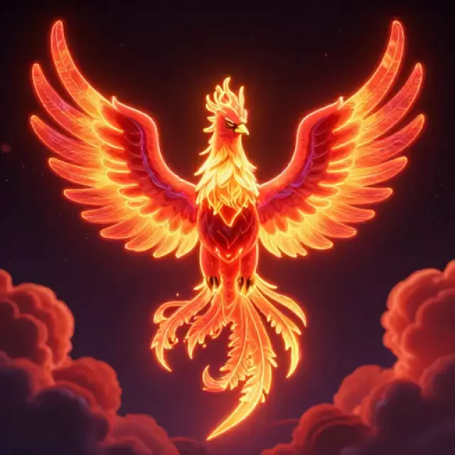 Neon Phoenix Rising