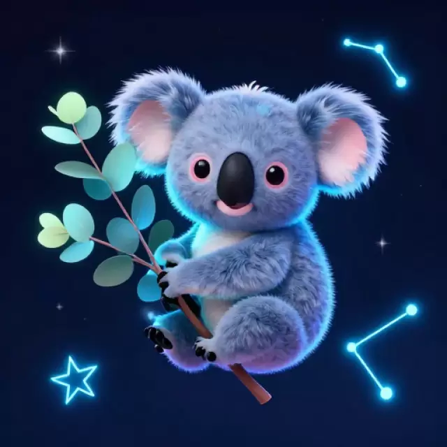 Neon Koala Glow