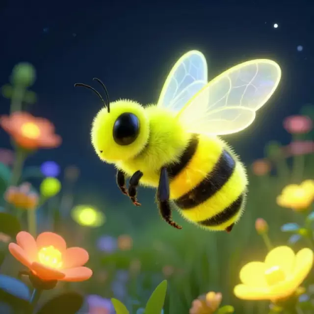Neon Bee Buzz