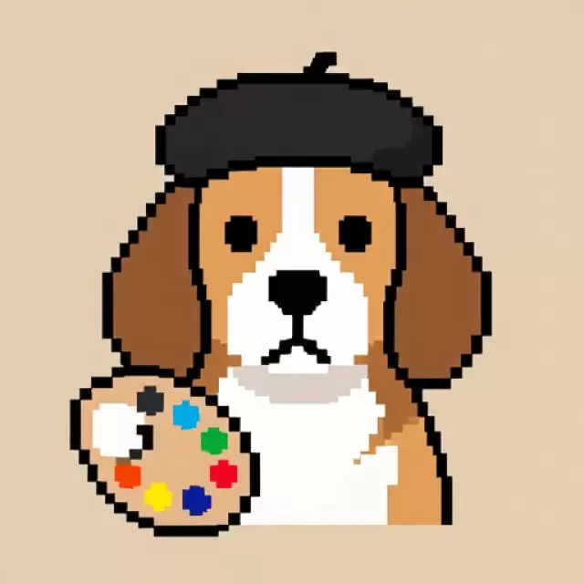 Pixel Artist Dog