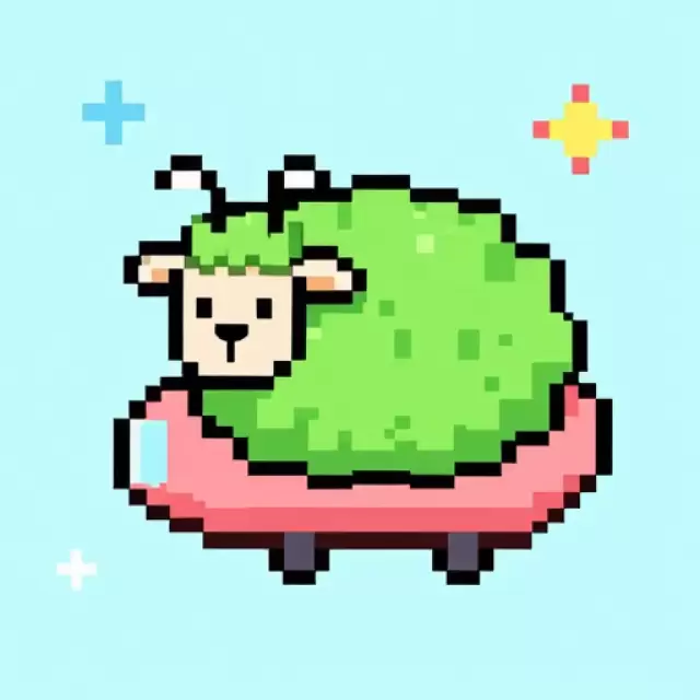 Pixel Alien Sheep