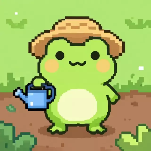 Pixel Gardener Frog