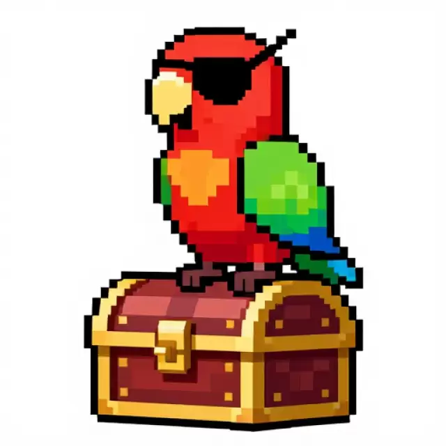 Pixel Pirate Parrot