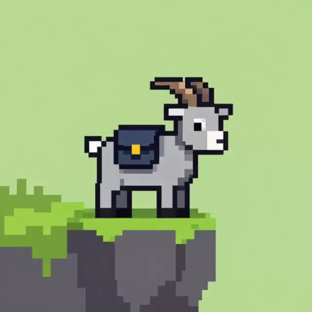 Pixel Hiker Goat
