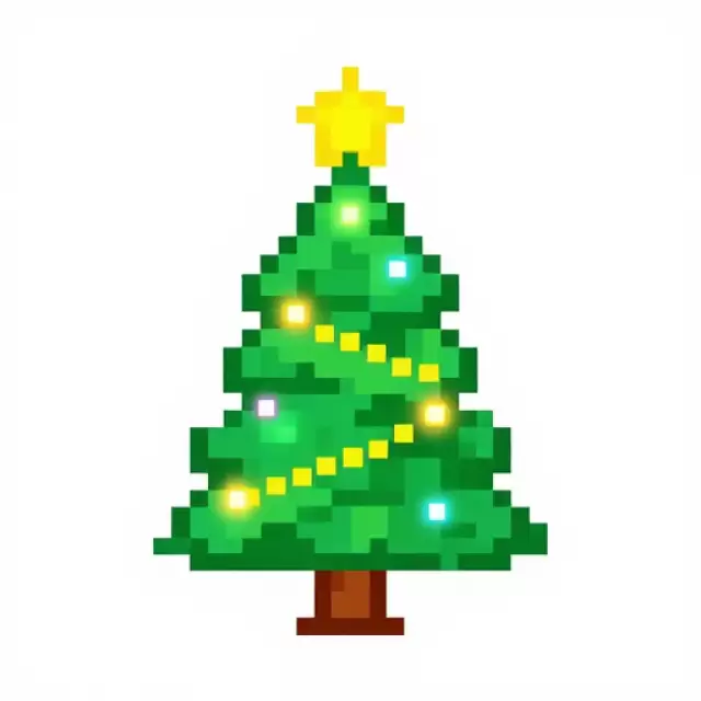 Pixel Art Christmas Tree