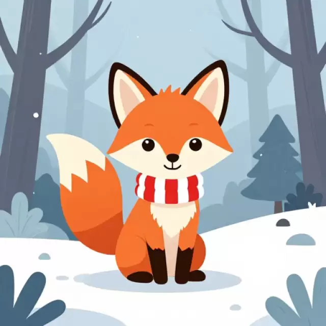 Candy Cane Fox