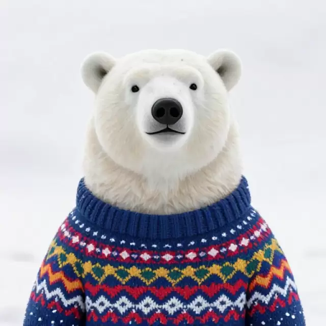 Ugly Sweater Polar Bear