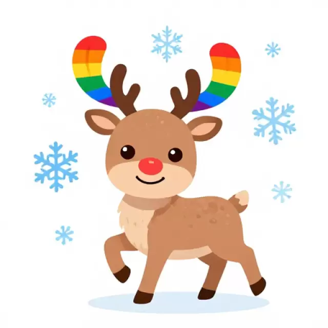 Rainbow Reindeer