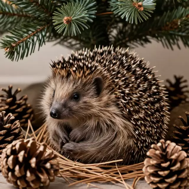Hedgehog as a Pinecone