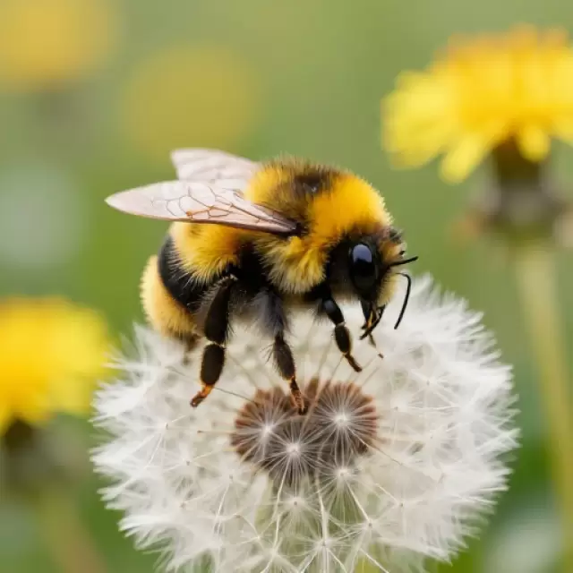 Bumblebee on a Dandelion