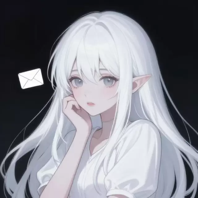 White-Haired Elf-like Girl