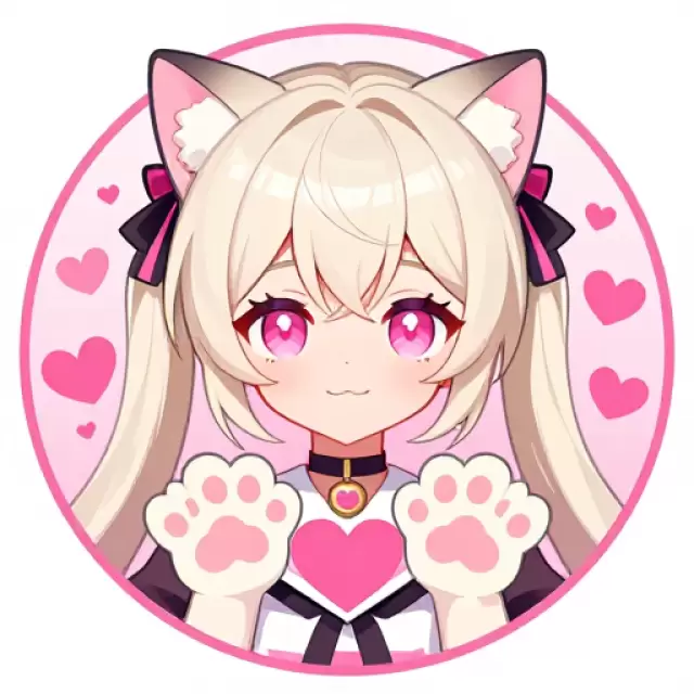 Platinum Blonde with Cat Ears