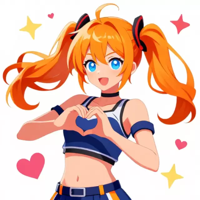Orange-Haired Sporty Girl