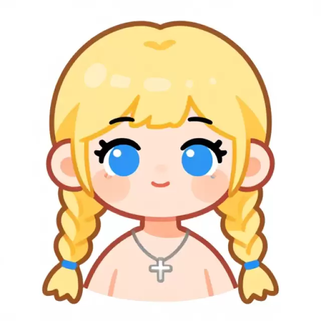 Nordic Girl with Blonde Braids