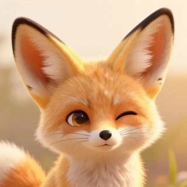 Sunset Fennec Friend