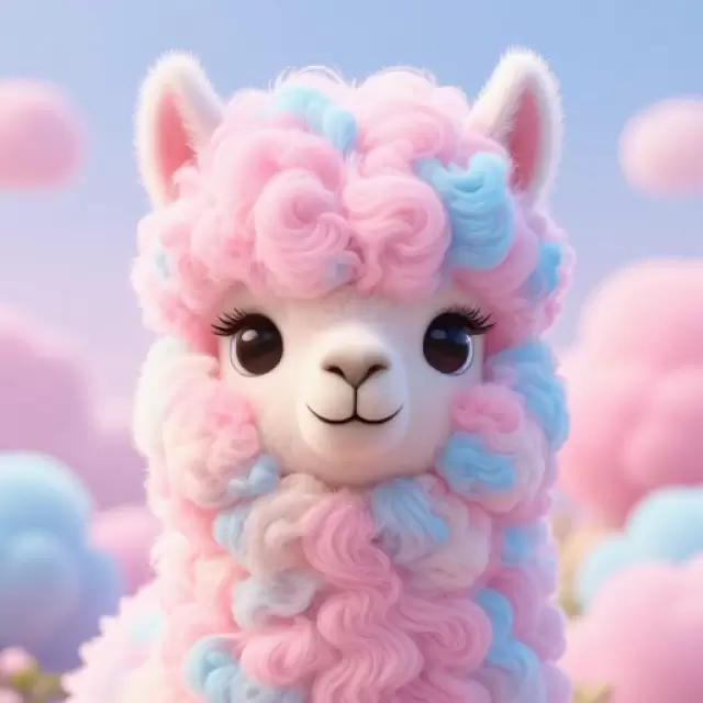 Cotton Candy Alpaca