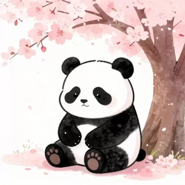 Sakura Blossom Panda