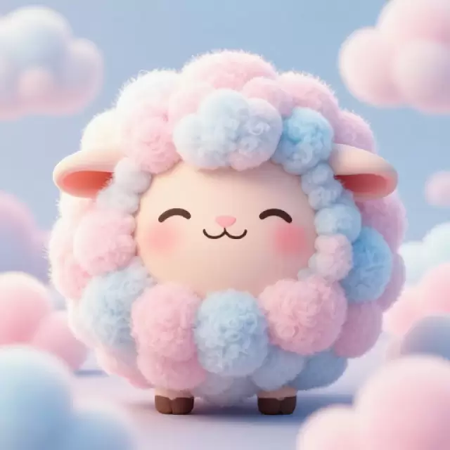Candy Floss Sheep