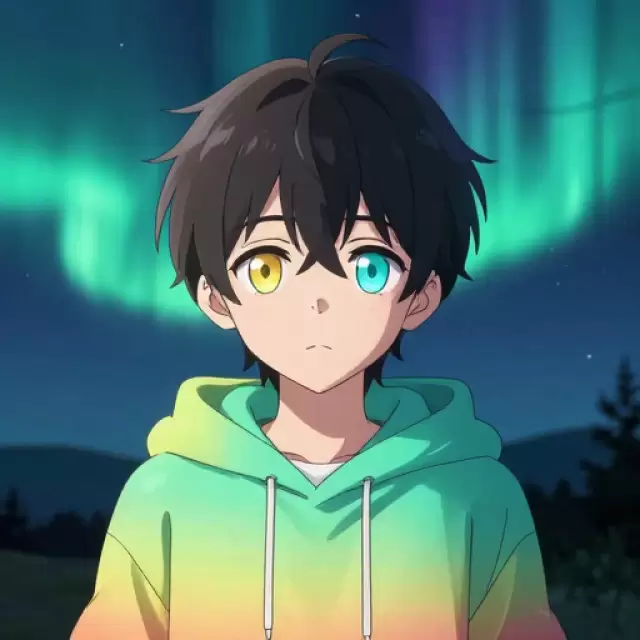 Mixed-Race Aurora Eyes