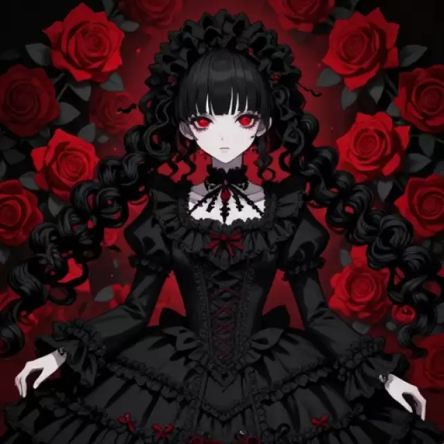 Gothic Rose Doll