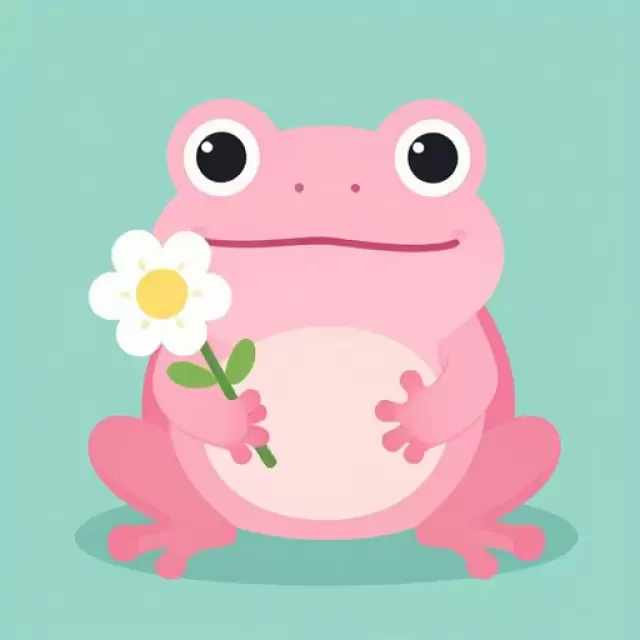 Pink Blossom Frog