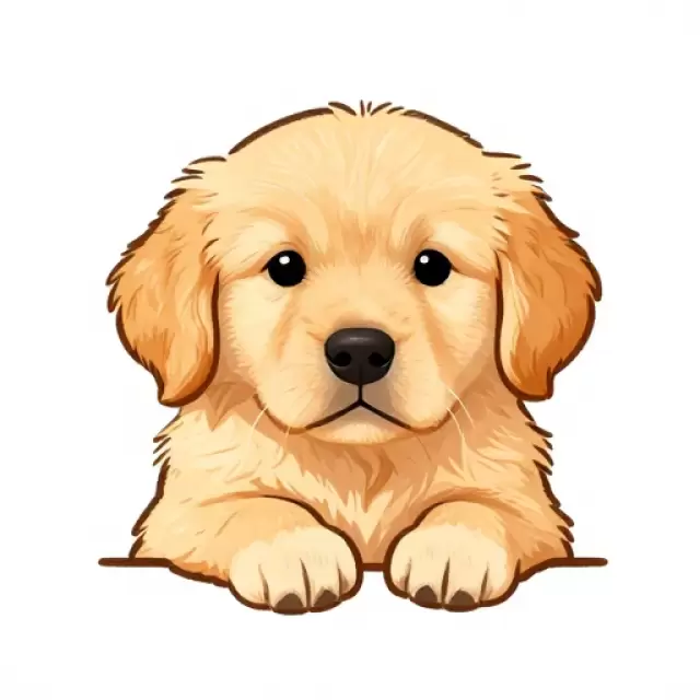 Cute Golden Puppy