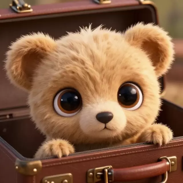 Inside Vintage Suitcase