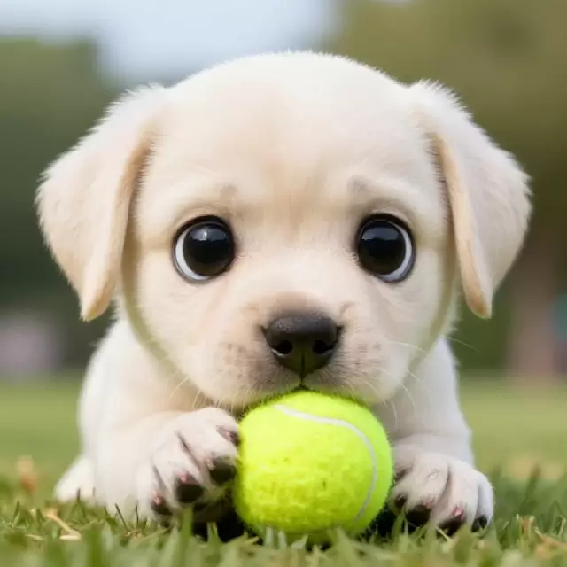 Playing with Tennis Ball