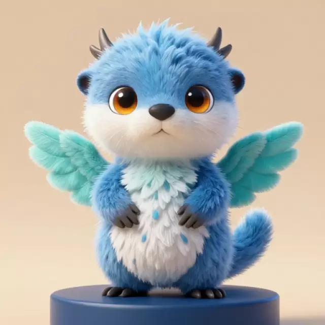 Ocean Blue Otter Creature