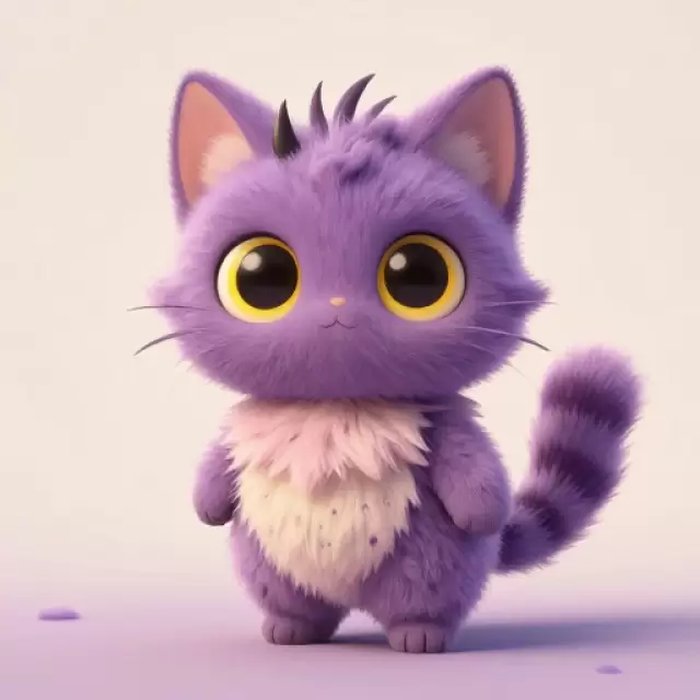 Mauve Purple Cat Sprite