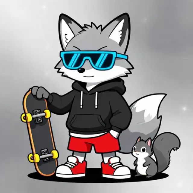 Cool Fox with Hoodie