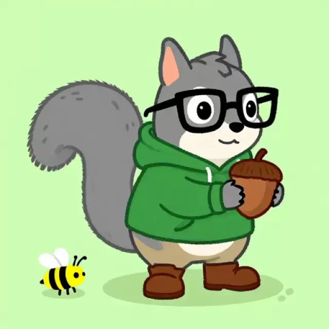 Hip Squirrel with Glasses